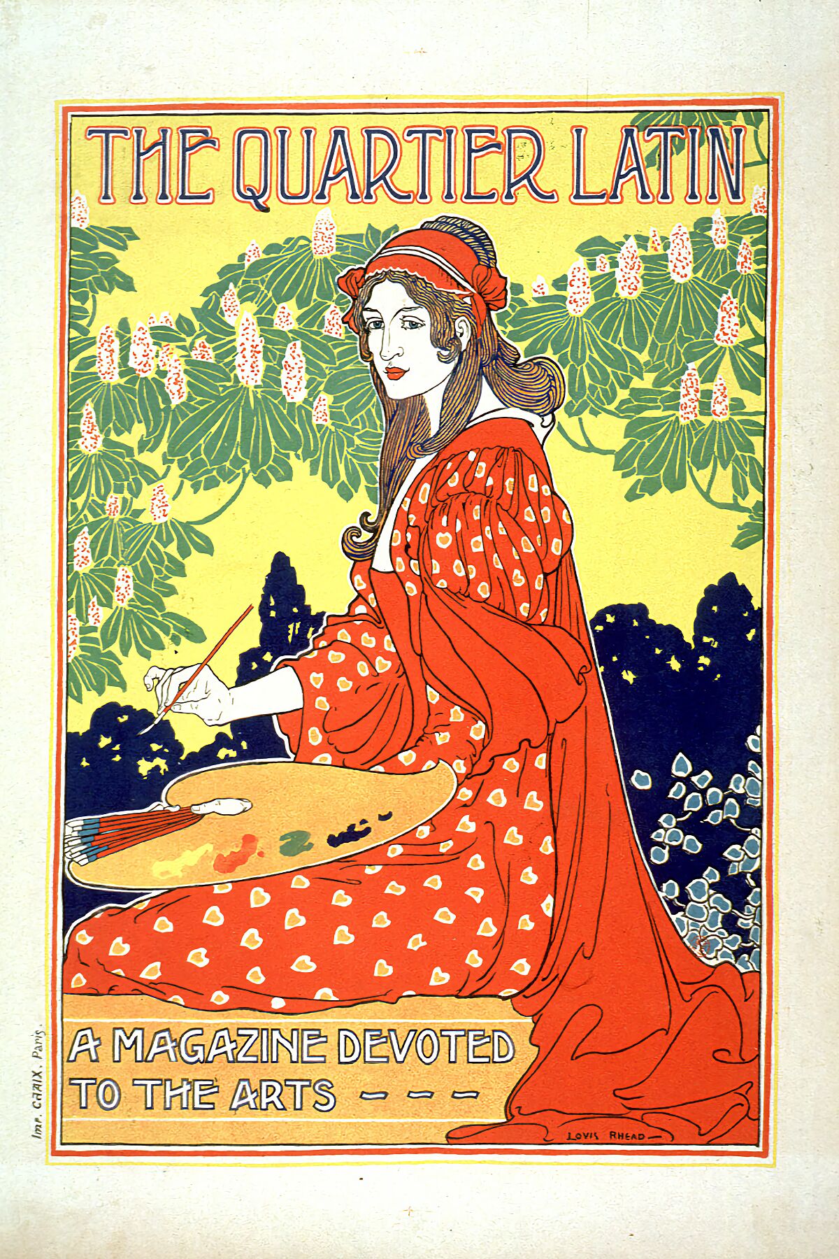 Louis Rhead, Louis, 1857-1926 - The Quartier latin, a magazine devoted to the arts Commanditaire - The Quartier latin Editeur - Imp. Chaix, Paris Date - 1890-1894