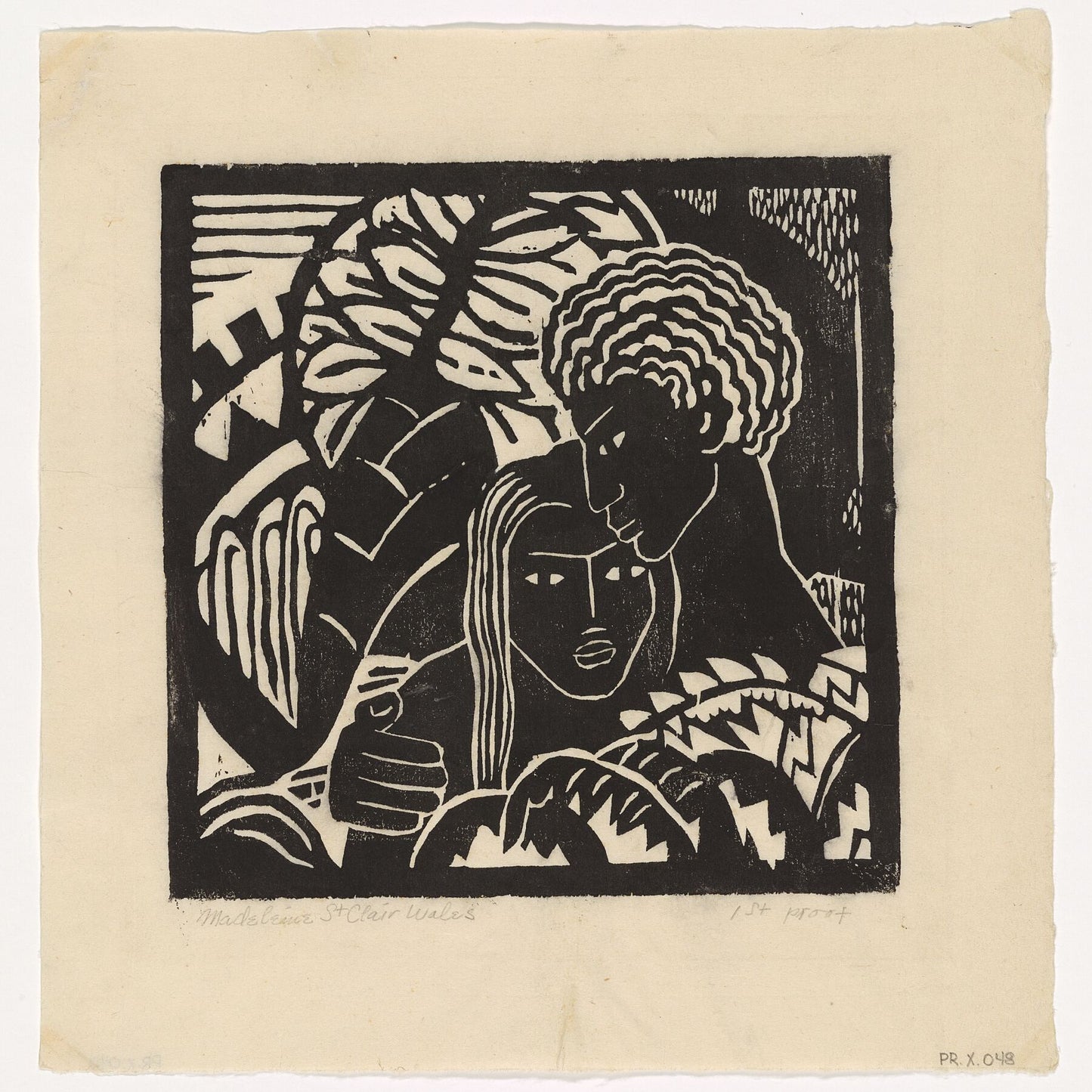 Couple Embracing by Madeleine St. Clair - c.1940