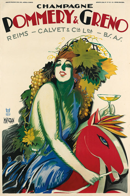Champagne Pommery & Greno by Achille Mauzan - c.1930