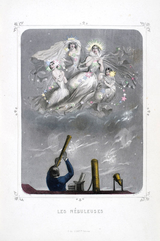 Les Nebuleuses by JJ Grandville - 1849