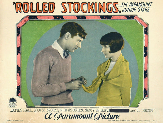 Lobby Card for Rolled Stockings - 1927