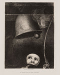 À Edgar Poe (Un masque sonne le glas funèbre) [To Edgar Poe (A Mask Sounds the Death Knell)] Series_ À Edgar Poe Portfolio_ One plate from a set of six lithographs Odilon Redon (France, Bordeaux, 1840-1916) France, 1882