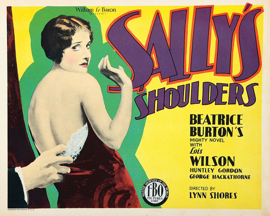 Poster for the mMovie Sally's Shoulders - 1928