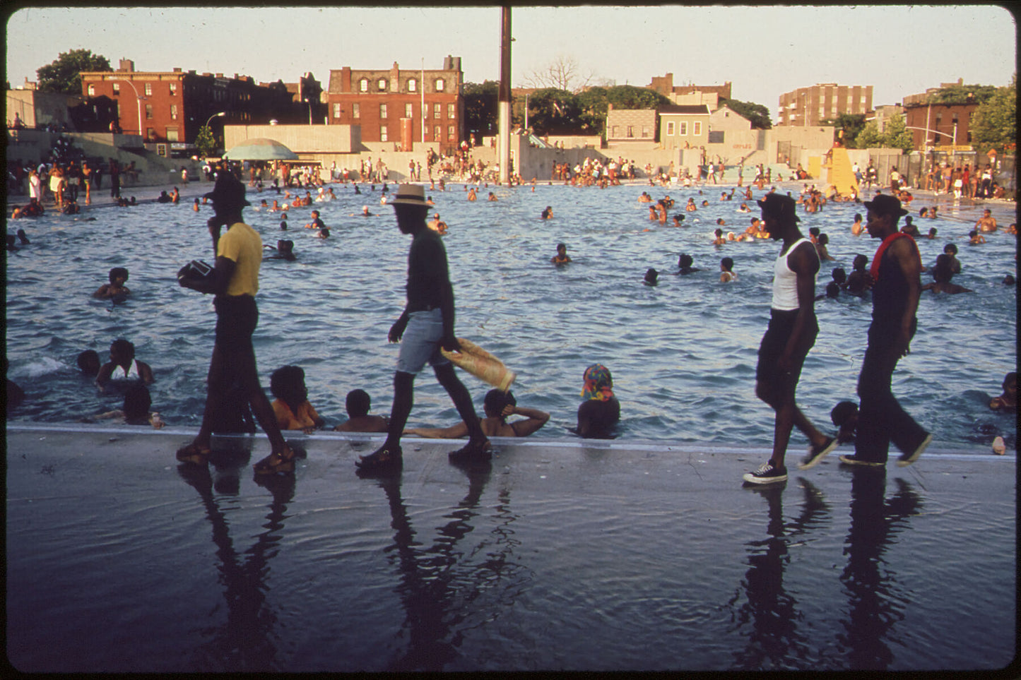 The Kosciusko Public Swimming Pool in the Heart of the Bedford-Stuyvesant District of Brooklyn in New York City by Danny Lyon, 1942