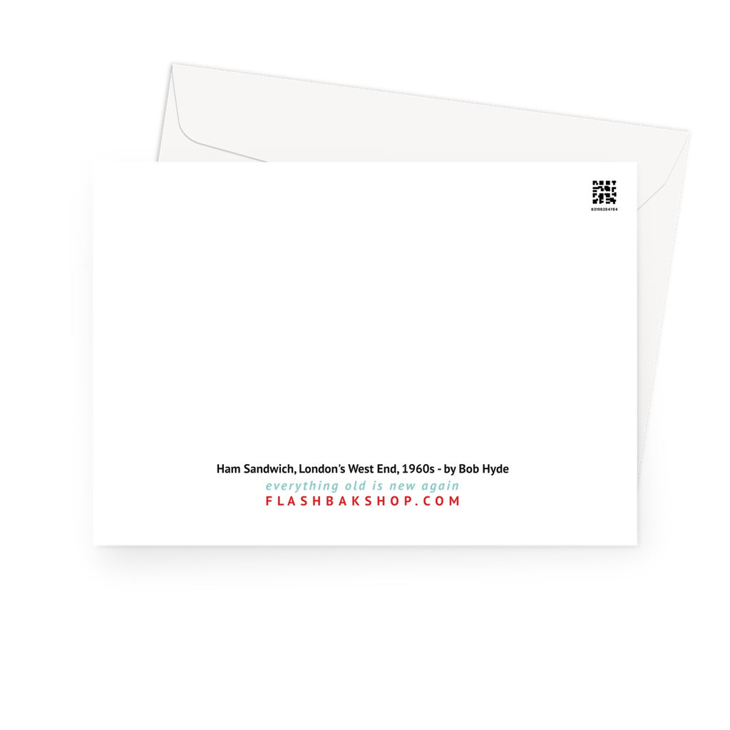 Ham Sandwich In London's West End par Bob Hyde, 1960 - Carte de vœux