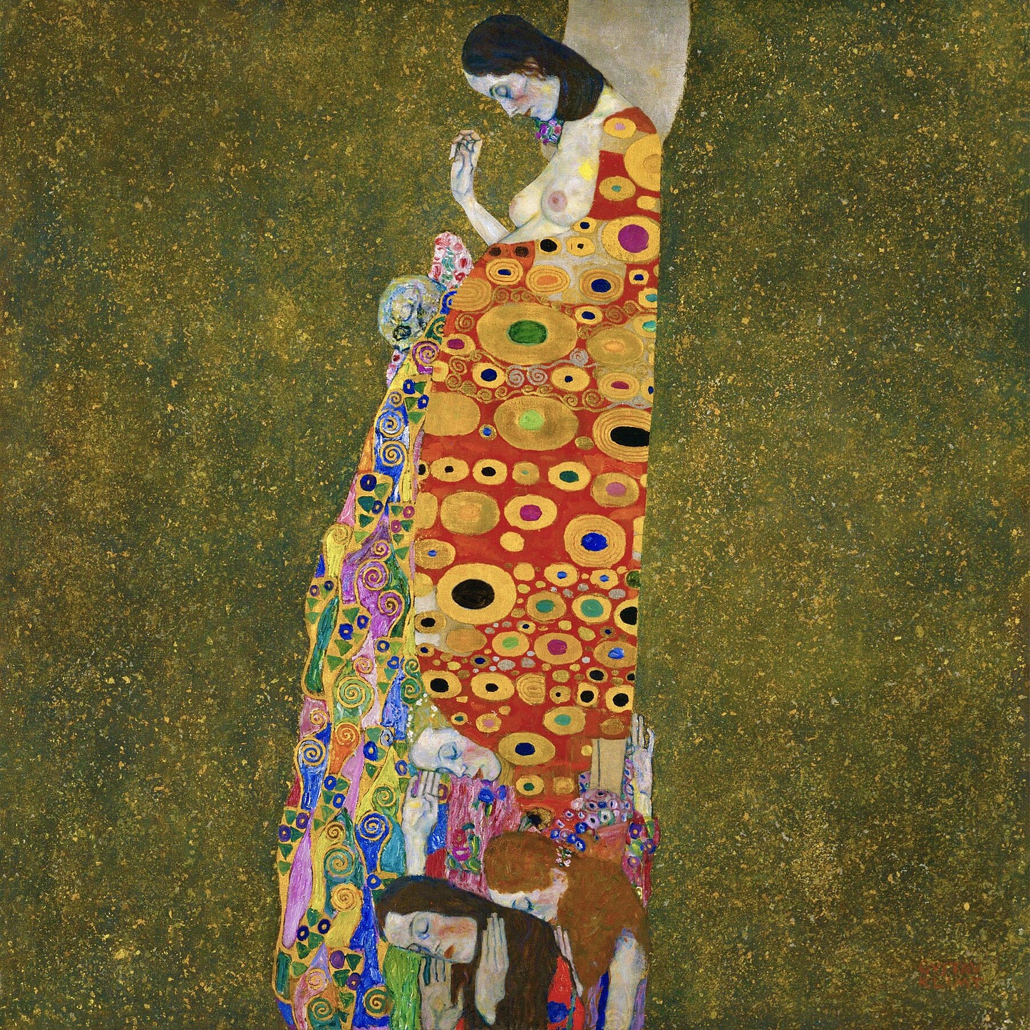 Hope II by Gustav Klimt - 1907-1908