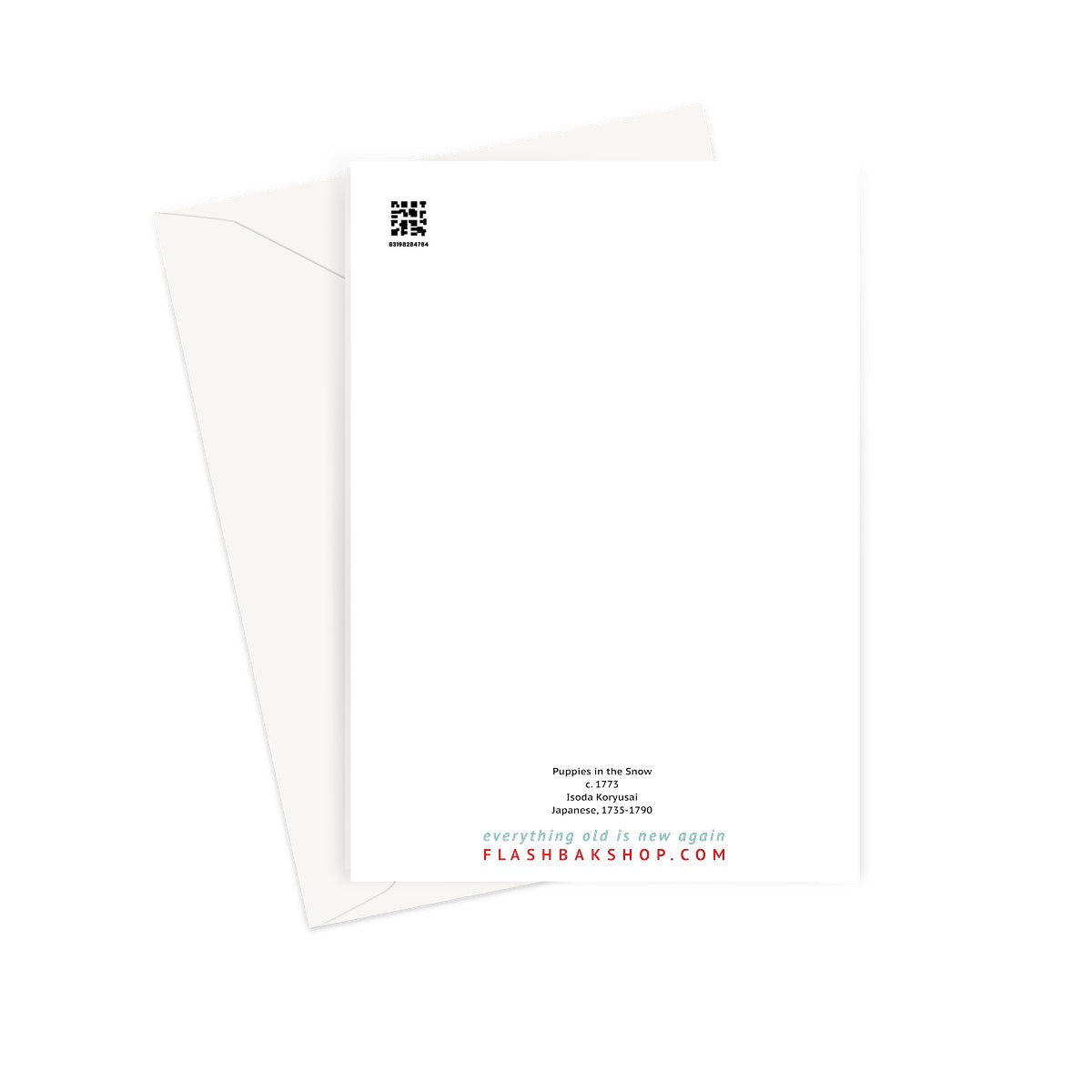 Puppies in the Snow, c. 1773 - Greeting Card