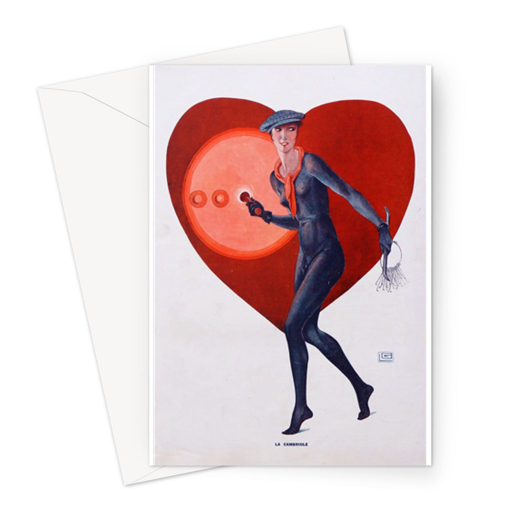 La Cambriole (The Burglary) Georges Leonnec, 1930 - Greeting Card