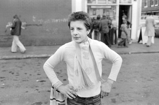 Pull blanc Fan de Man City - c. 1977