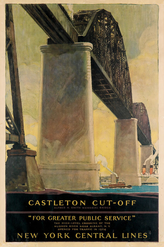 Castleton Cut-Off, New York Central Lines by Herbert Morton Stoops(1888-1948) - 1925 