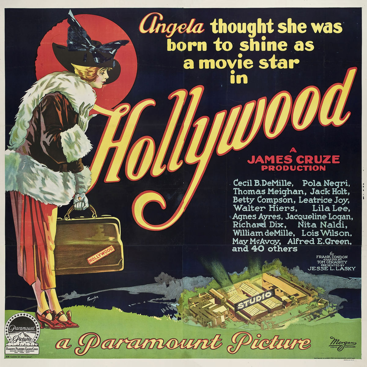 Póster de película de Hollywood - 1923
