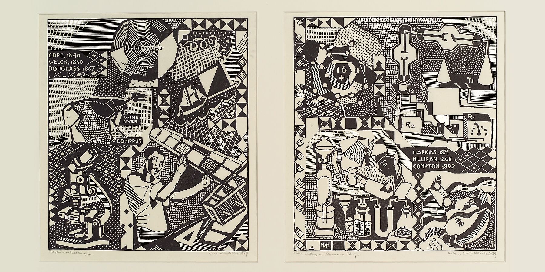 Physics-Biology_Chemistry-Cosmic Ray Works Progress Administration (Sponsor), by Helen West Heller (1872 – November 19, 1955) - United States Work Projects Administration (WPA), 1925