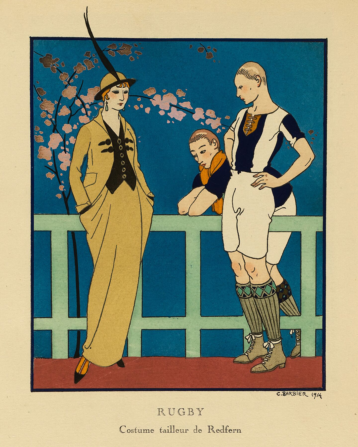 Rugby Costume Tailleur de Redfern by George Barbier - 1914