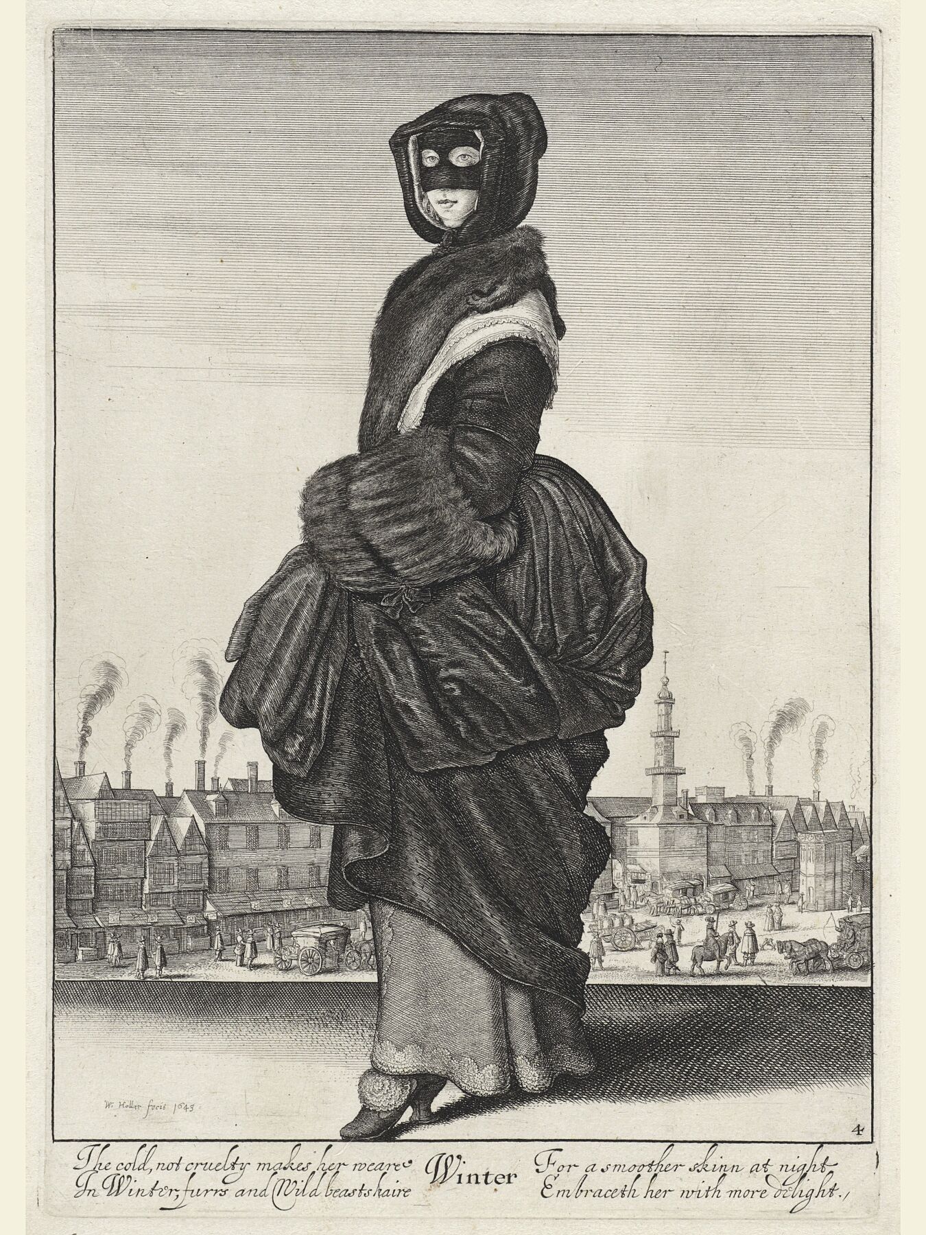 Winter and Summer by Wenceslaus Hollar - 1643