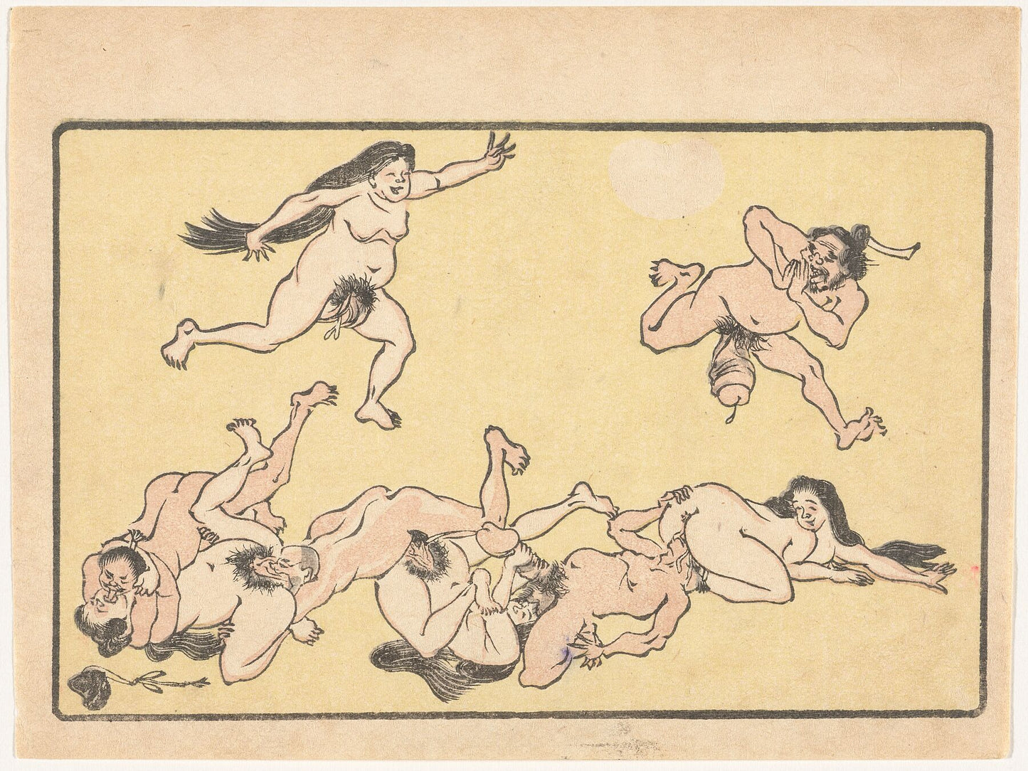 Orgy (2) by Kawanabe Kyôsai - c. 1870
