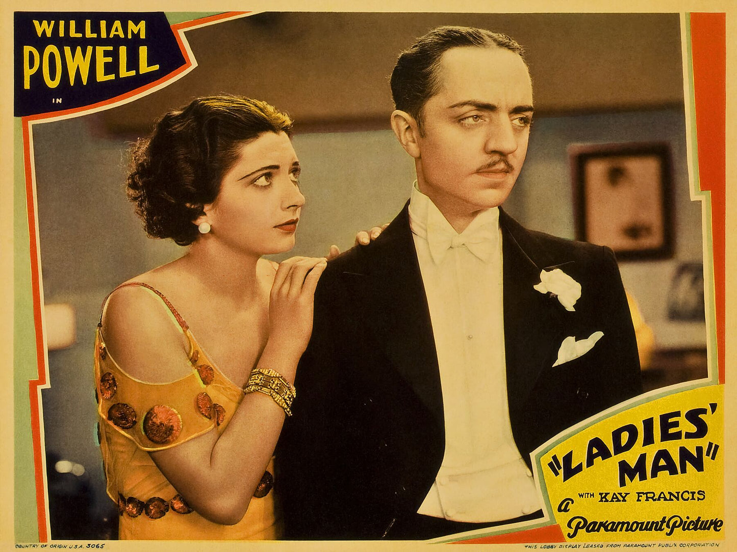 Tarjeta de lobby para la película Ladies' Man - 1931 