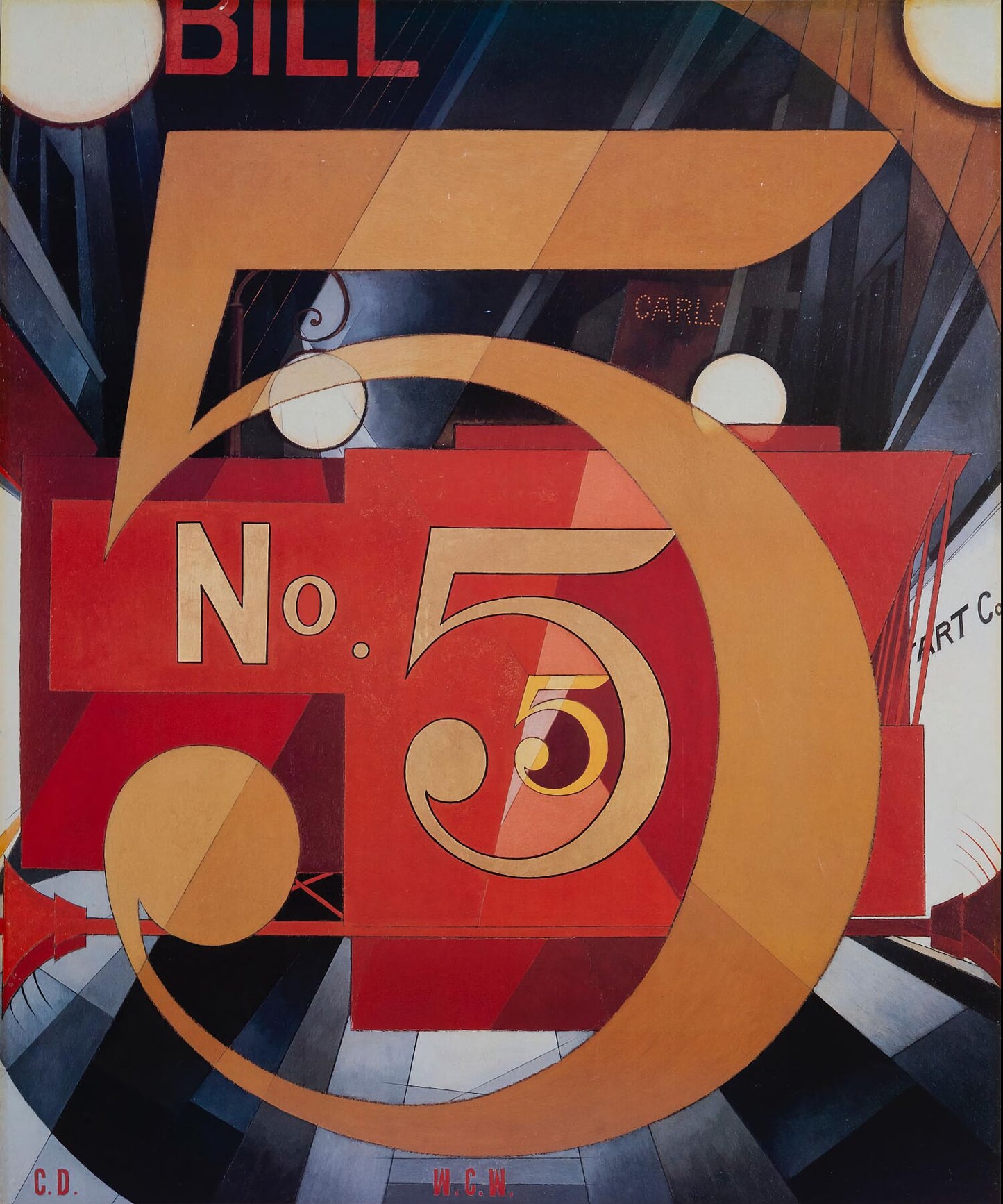 I Saw the Figure 5 in Gold by Charles Demuth - 1928