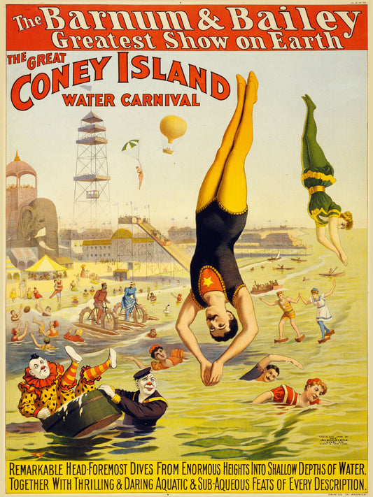 Le grand carnaval aquatique de Coney Island - 1898