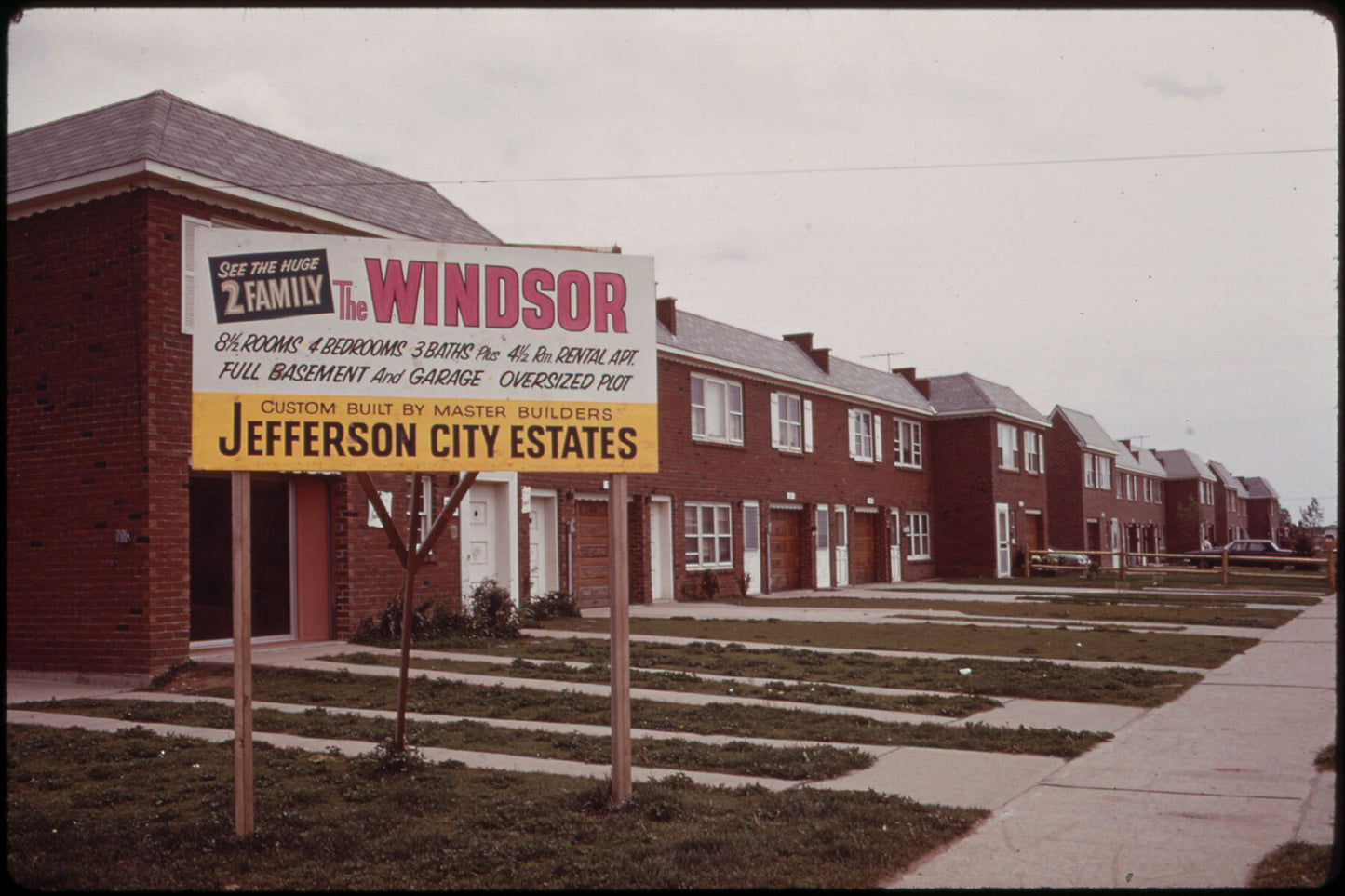 New Housing on Staten Island by Arthur Tress - 1973