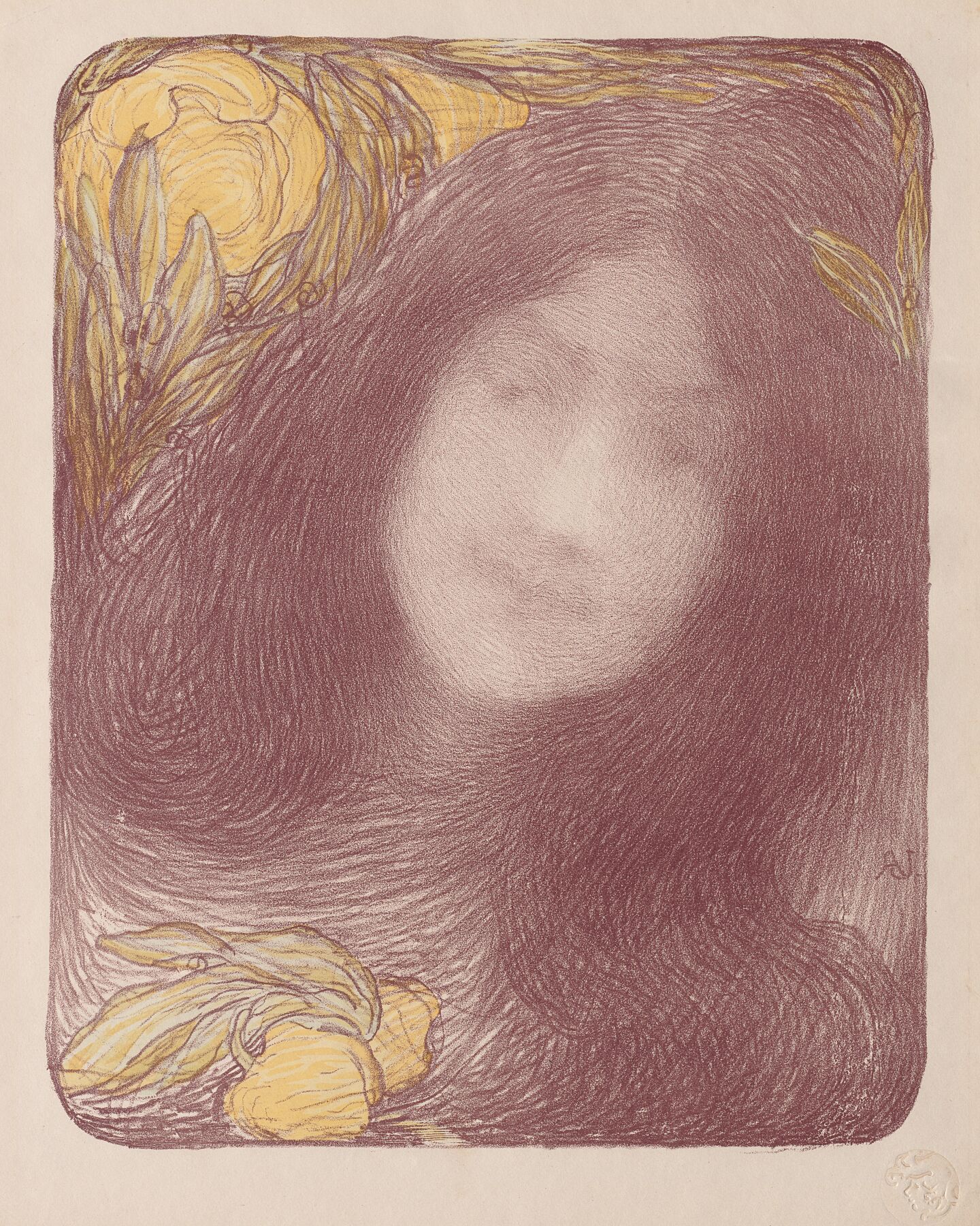 Under the Flowers c. 1893 Edmond François Aman-Jean (French, 1858-1936)