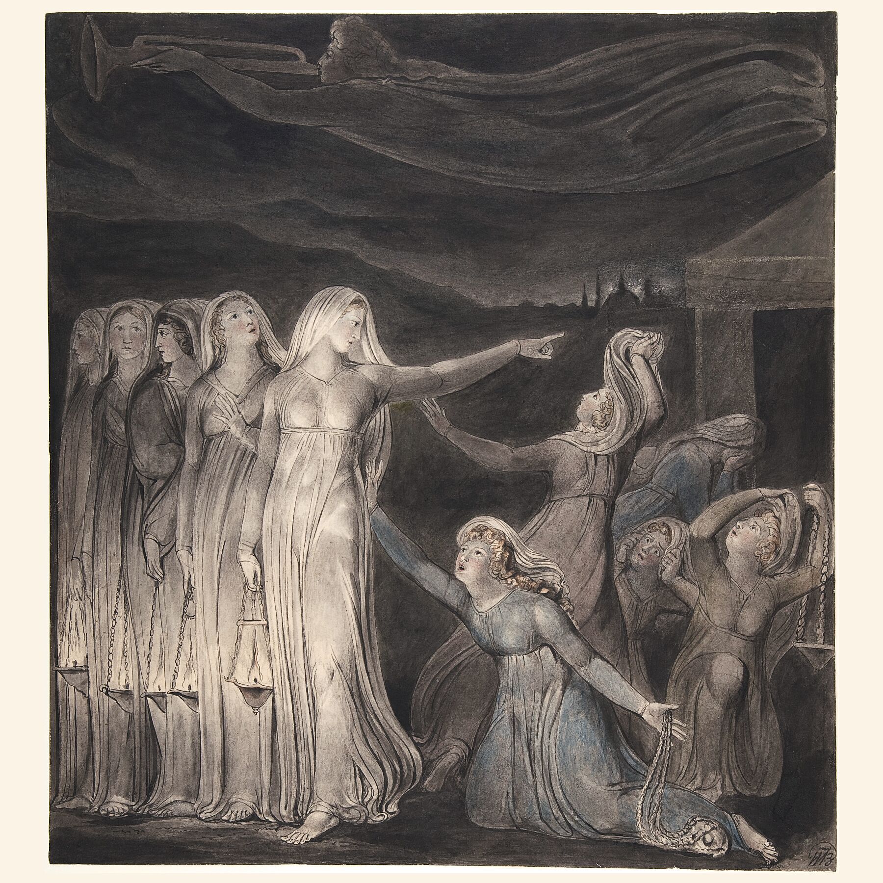 The Parable of the Wise and Foolish Virgins by William Blake - c. 1799–1800