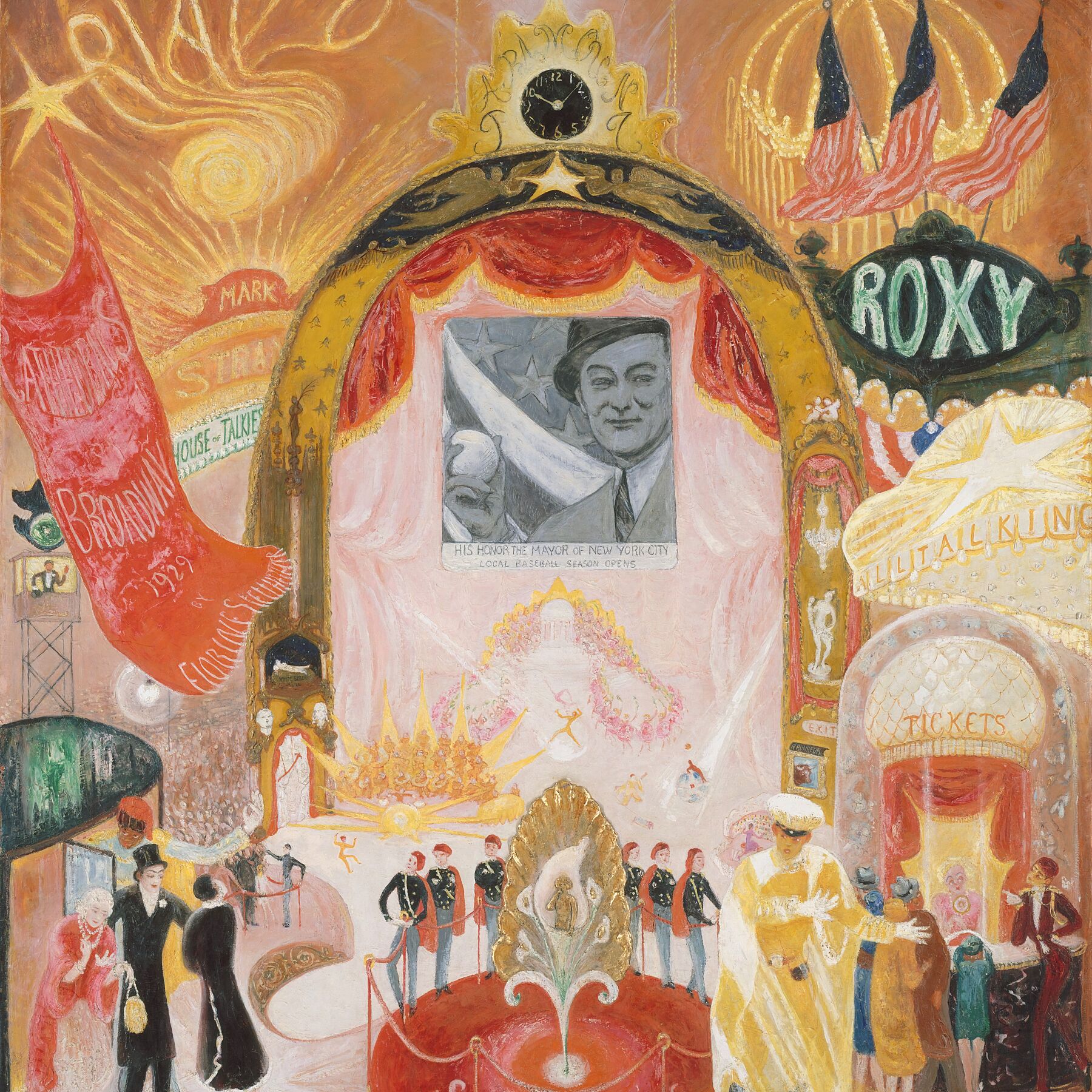 The Cathedrals of Broadway by Florine Stettheimer - 1929