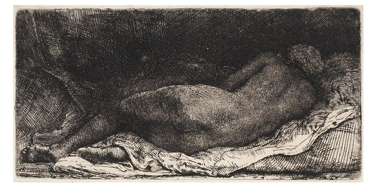 Jeune fille allongée, 1657 de Rembrandt van Rijn - 1658 