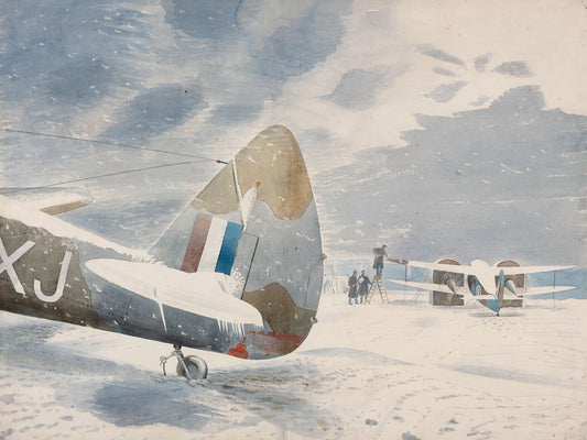 De-Icing Aircraft by Eric Ravilious - 1942