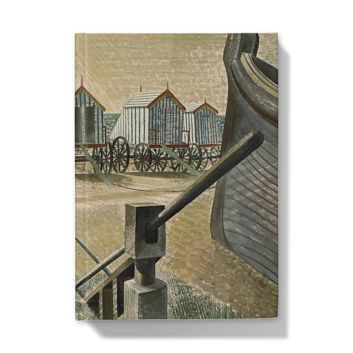 Aldeburgh Bathing Machines (detail) by Eric Ravilious, 1938 - Hardback Journal