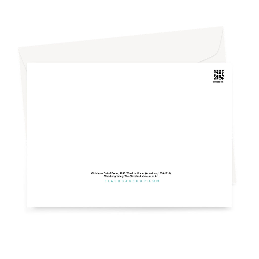 Christmas Out of Doors by Winslow Homer, 1868 - Greeting Card