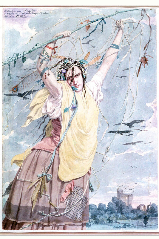 Richard Dadd, Sketch of an Idea for Crazy Jane (1855)