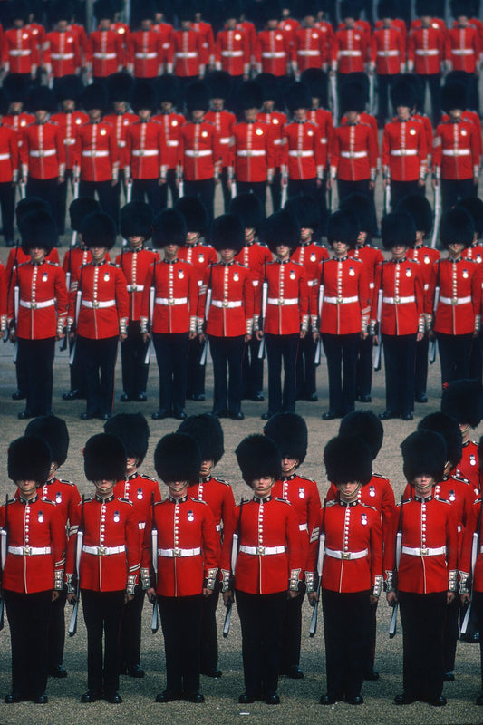 Trooping of the Colour on Horse Guards Parade, London by Gerry Cranham ii - May 1972
