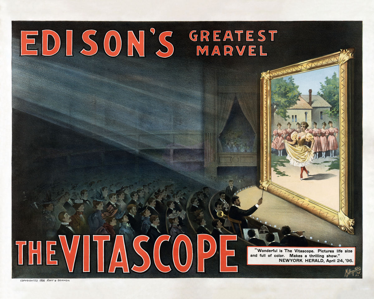 Edison's Greatest Marvel poster - 1896