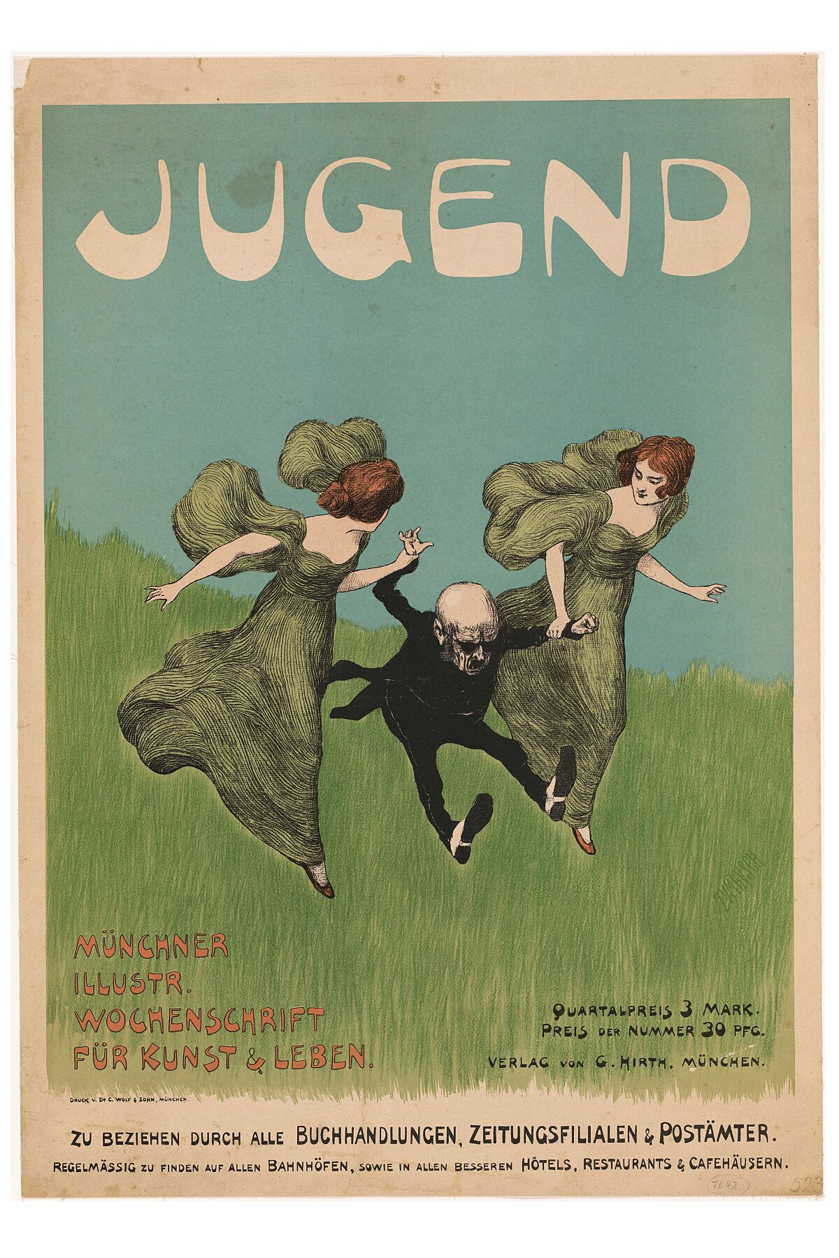  Poster for the magazine Jugend, Ludwig von Zumbusch, 1896