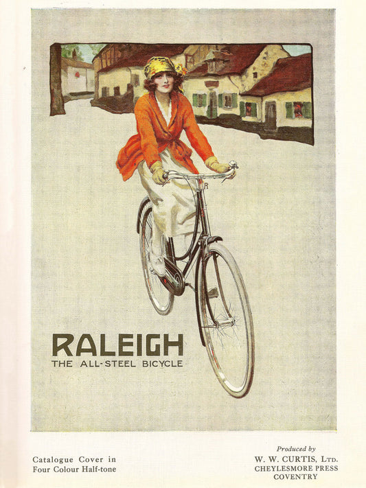 Portada del catálogo de Raleigh - 1922