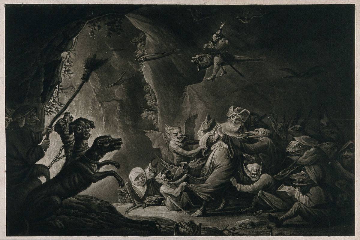 El avaro en el infierno por David Teniers - c.1670 
