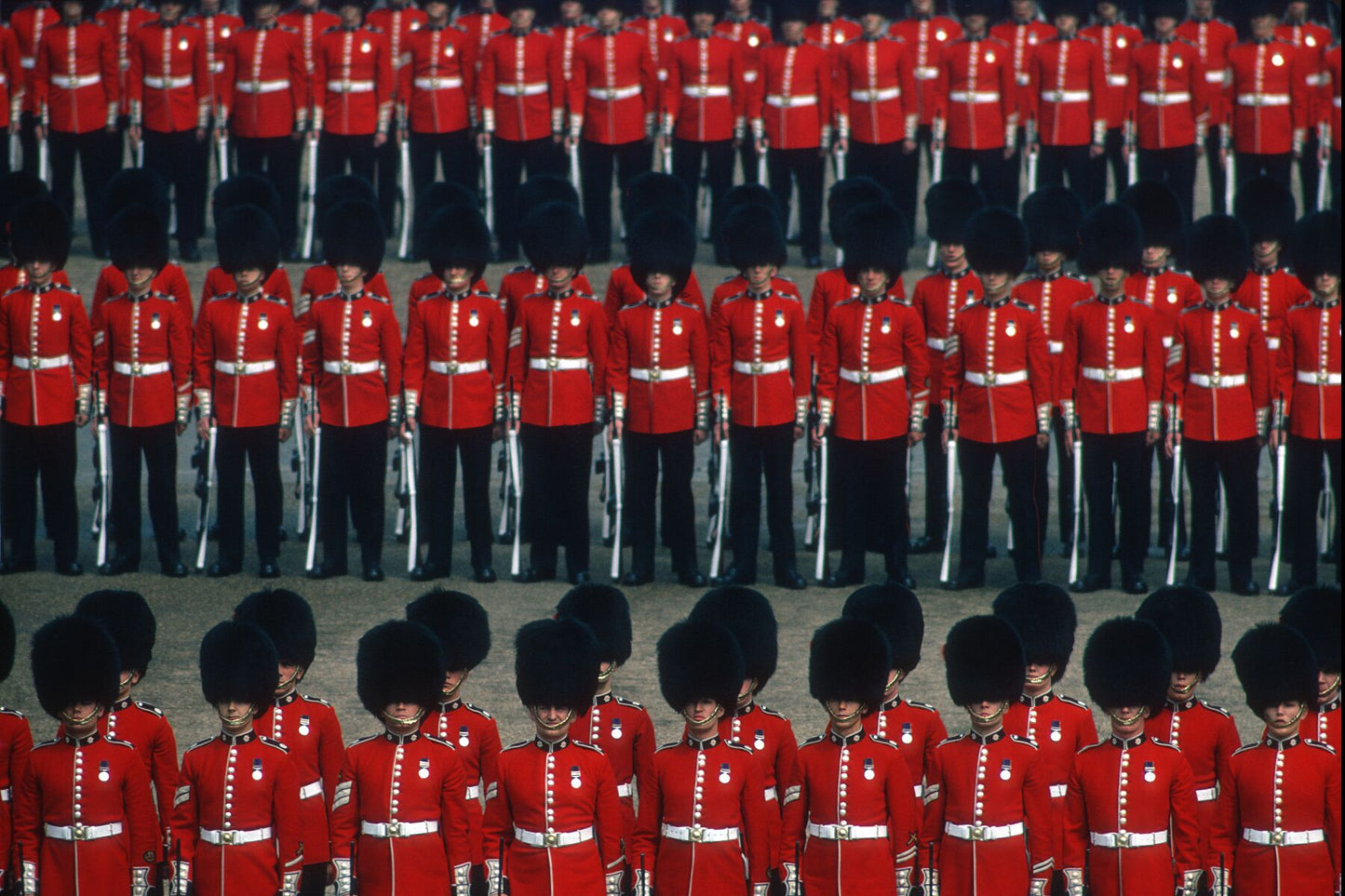 Trooping of the Colour on Horse Guards Parade, London by Gerry Cranham - May 1972 