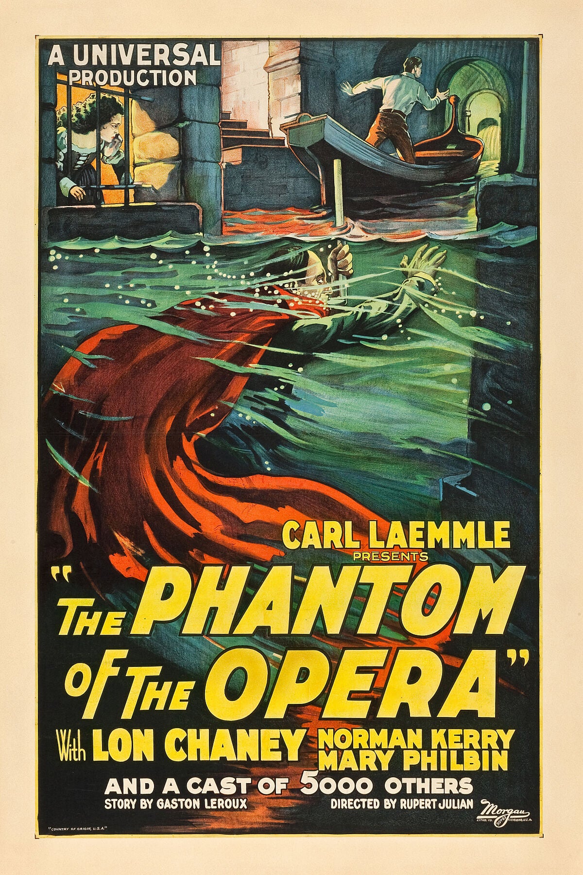 Poster advertising The Phantom of the Opera, 1925.