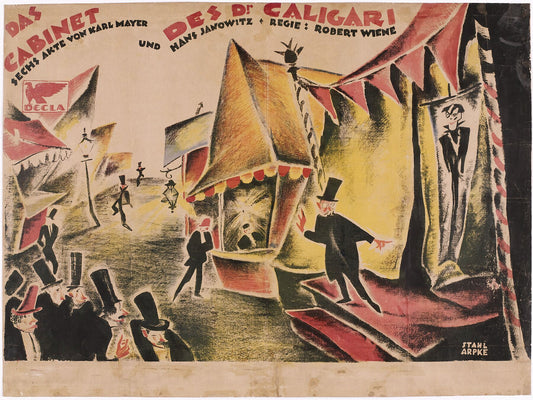 Otto Arpke, Erich Ludwig Stahl Poster for The Cabinet of Dr. Caligari (Das Cabinet des Dr. Caligari) 1919