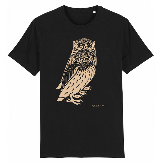 Owls by Julie de Graag - 100% Organic T-Shirt