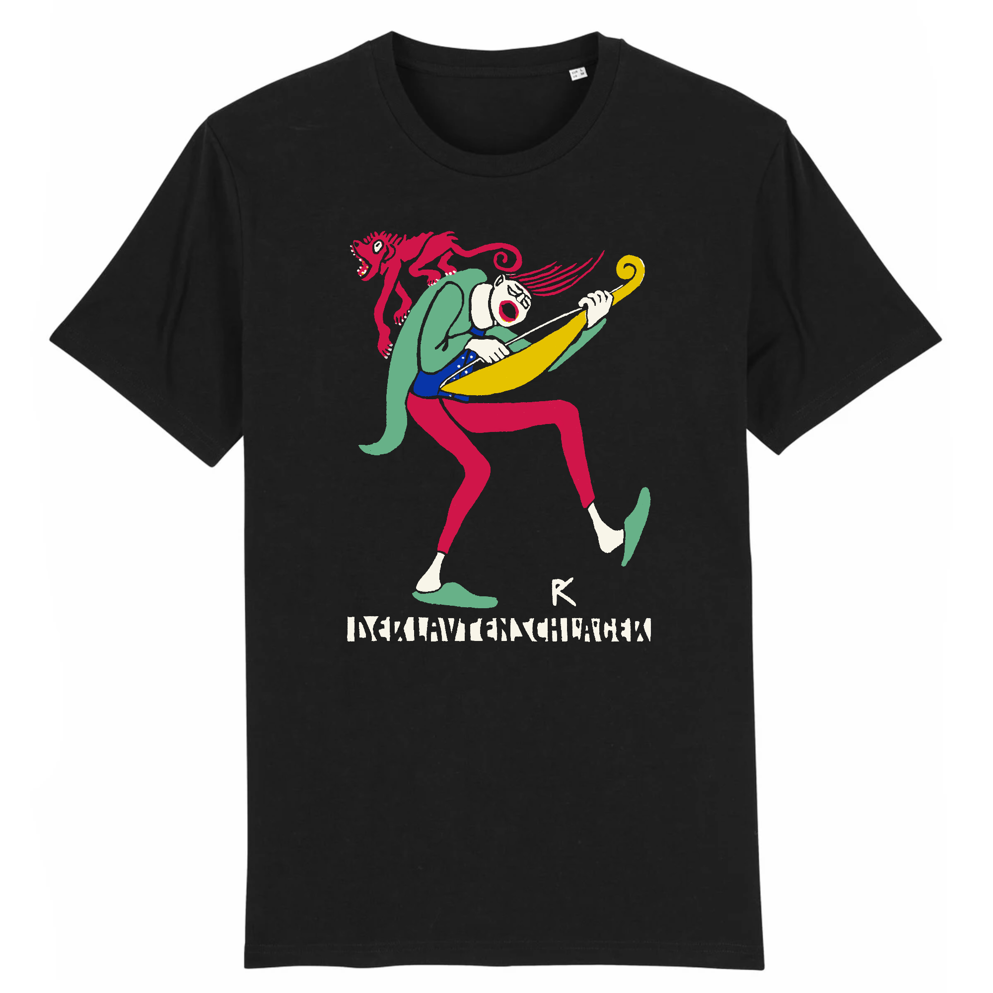 The Lute Player by Rudolf Kalvach, 1907 - Organic Cotton T-Shirt