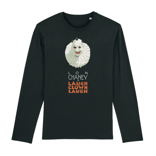 Lon Chaney Laugh Clown Laugh - Camiseta de manga larga de algodón orgánico