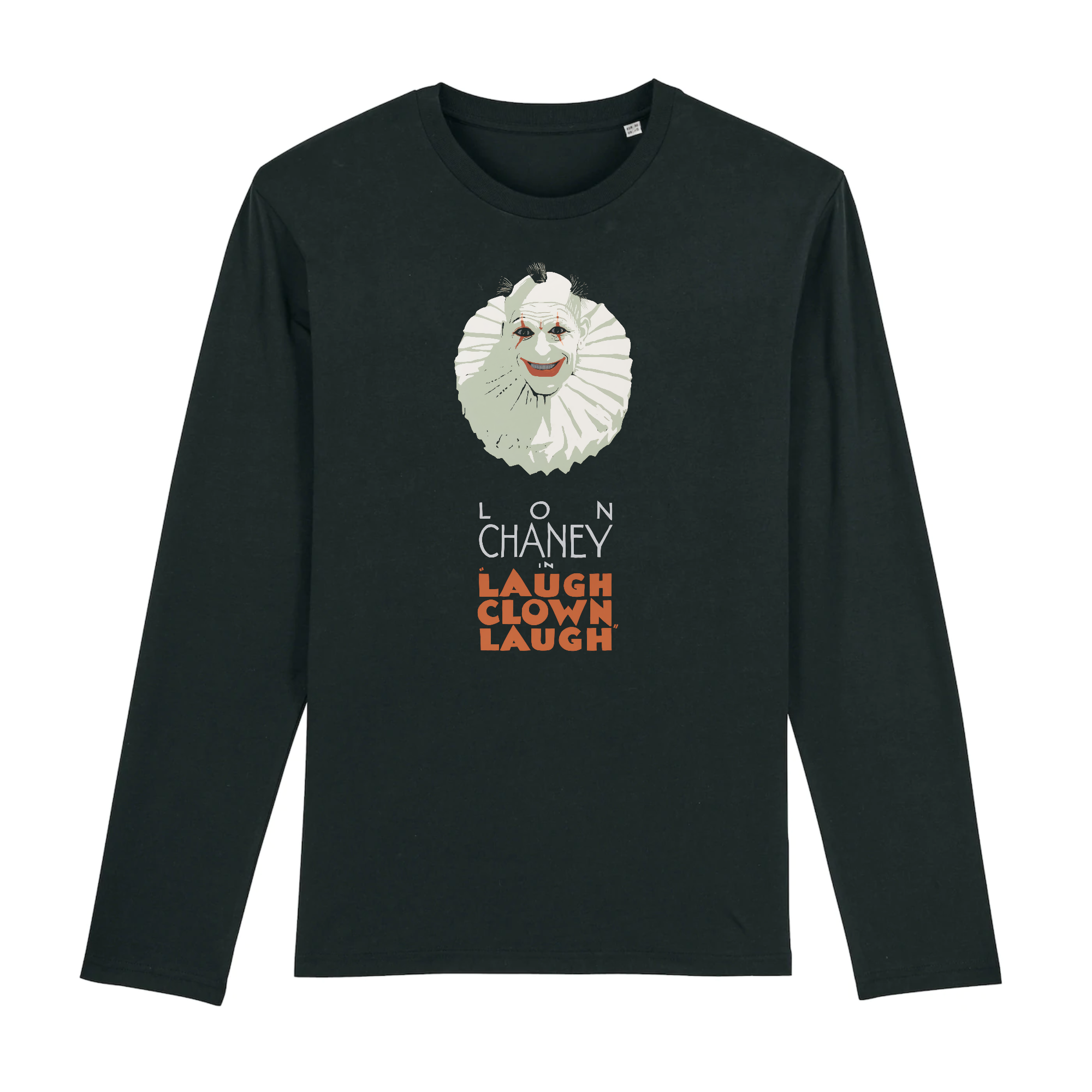 Lon Chaney Laugh Clown Laugh - T-shirt à manches longues en coton bio