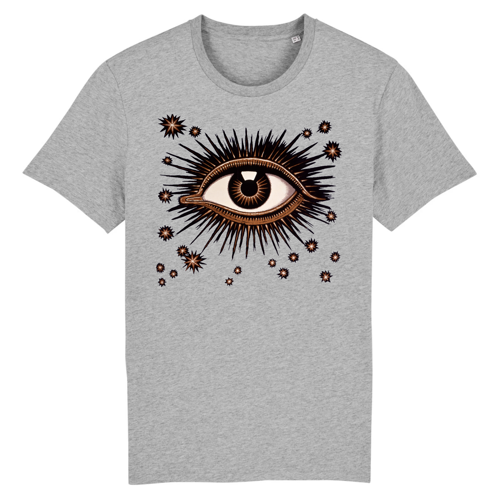 Détail des yeux d'une affiche pour l'exposition internationale sur l'hygiène de Dresde par Franz von Stuck, 1911 - T-shirt en coton biologique