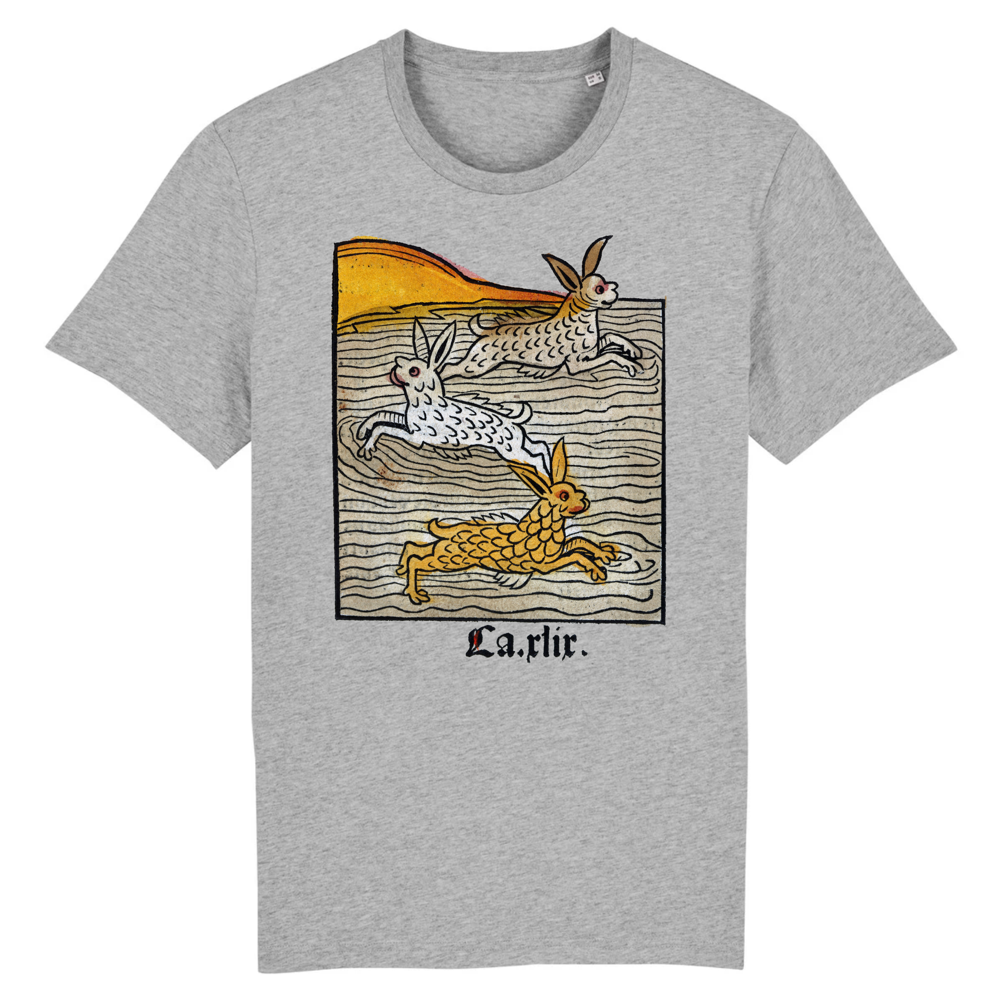 Trois lièvres nageant, 1547 - T-shirt en coton biologique