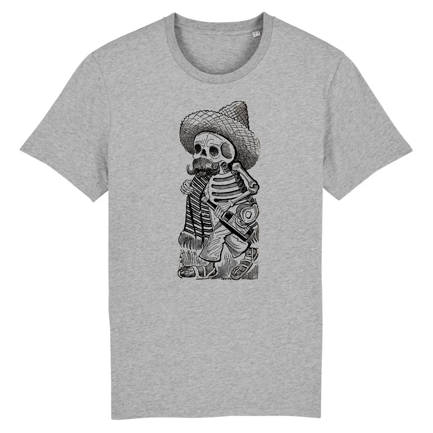 Calavera de Francisco Madero de José Guadalupe Posada - Camiseta de algodón orgánico