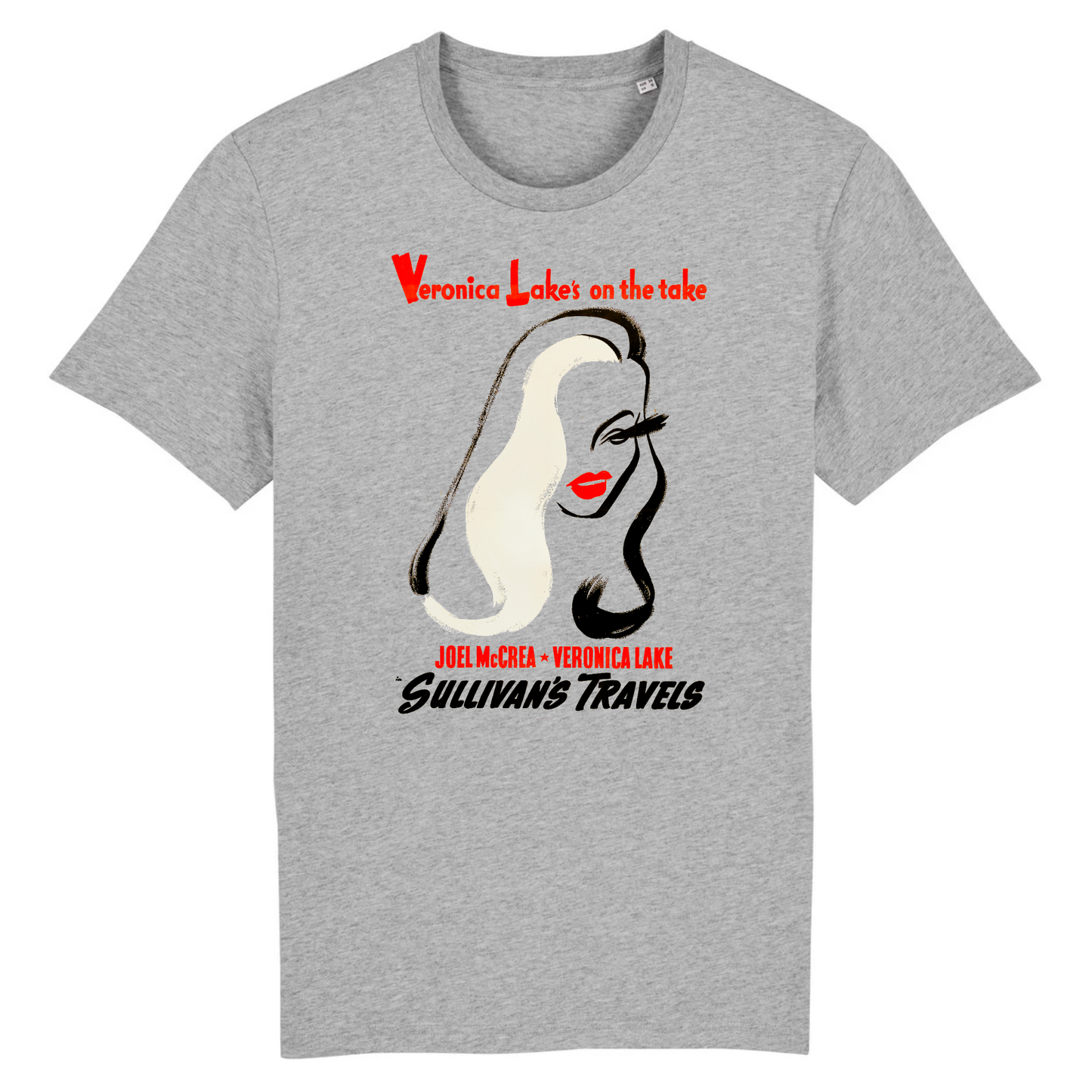 Veronica Lake en Los viajes de Sullivan, 1941 - Camiseta de algodón orgánico