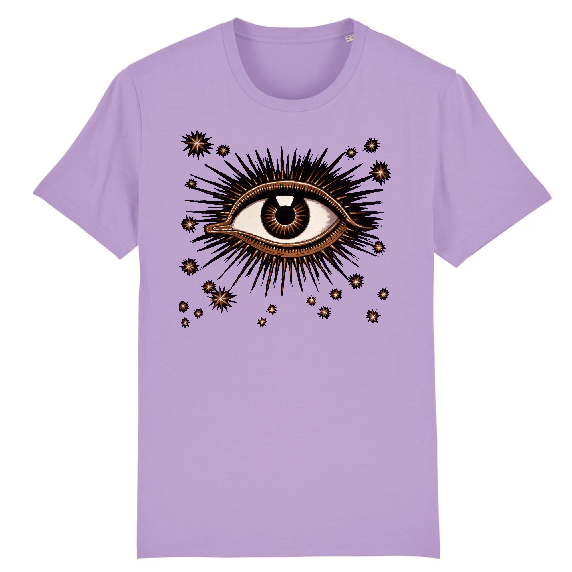 Détail des yeux d'une affiche pour l'exposition internationale sur l'hygiène de Dresde par Franz von Stuck, 1911 - T-shirt en coton biologique