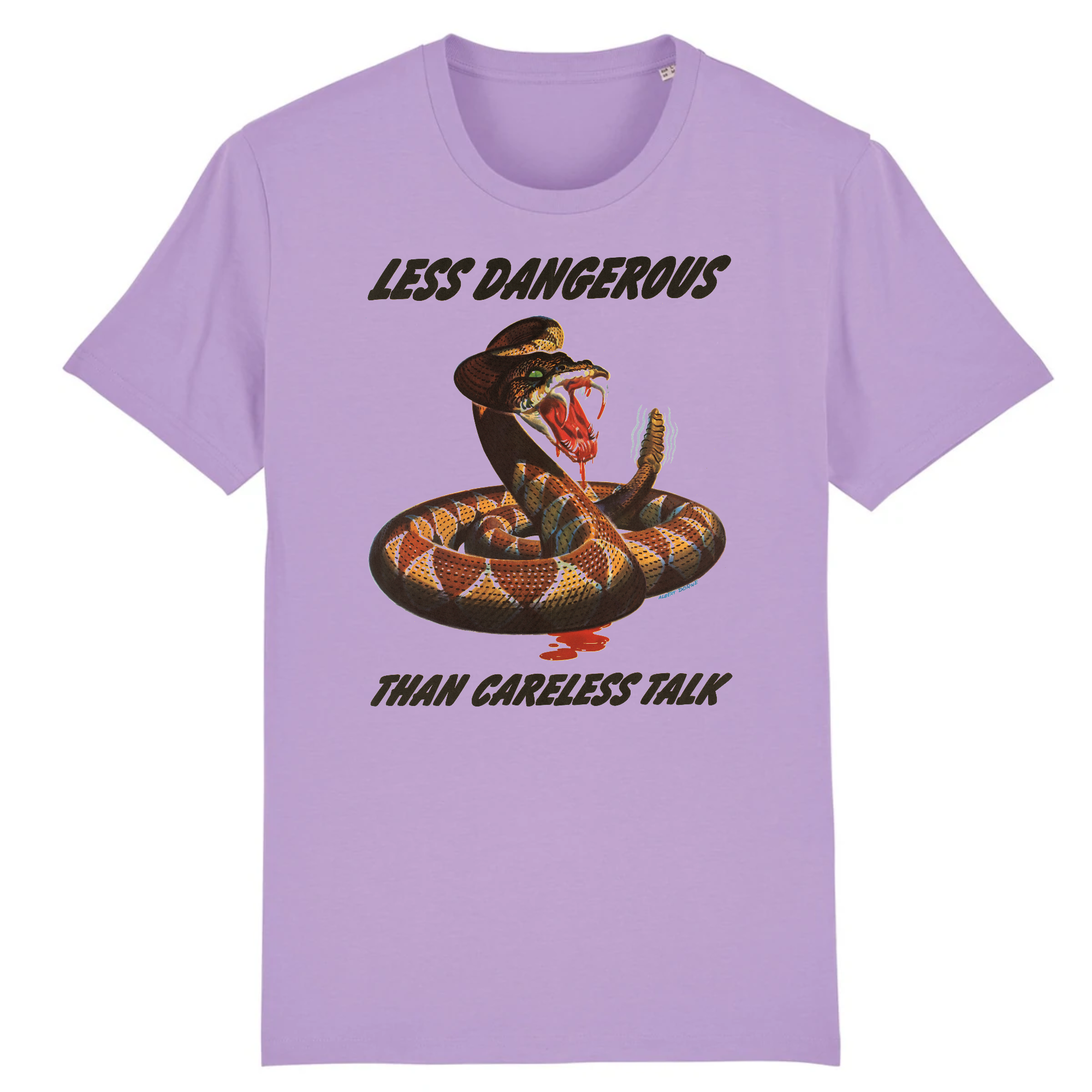 Less Dangerous than Careless Talk de Albert Dorne, 1944 - Camiseta de algodón orgánico