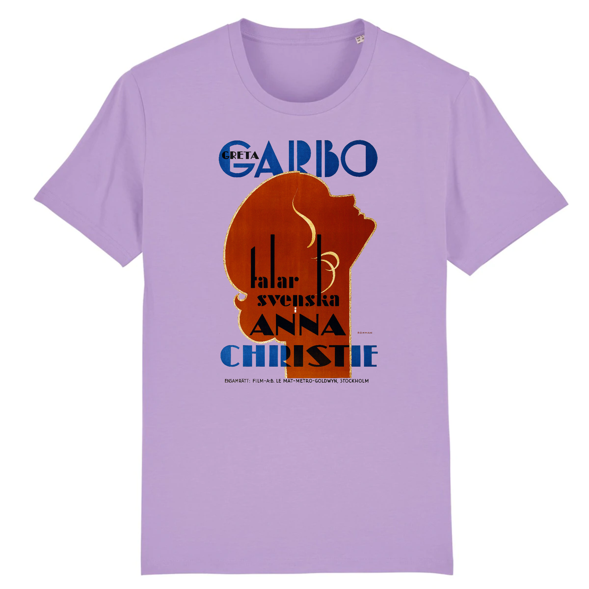 Anna Christie starring Greta Garbo poster by Eric Rohman, 1930 - Organic Cotton T-Shirt